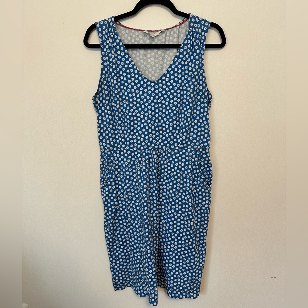 Boden Blue and White Floral Dress